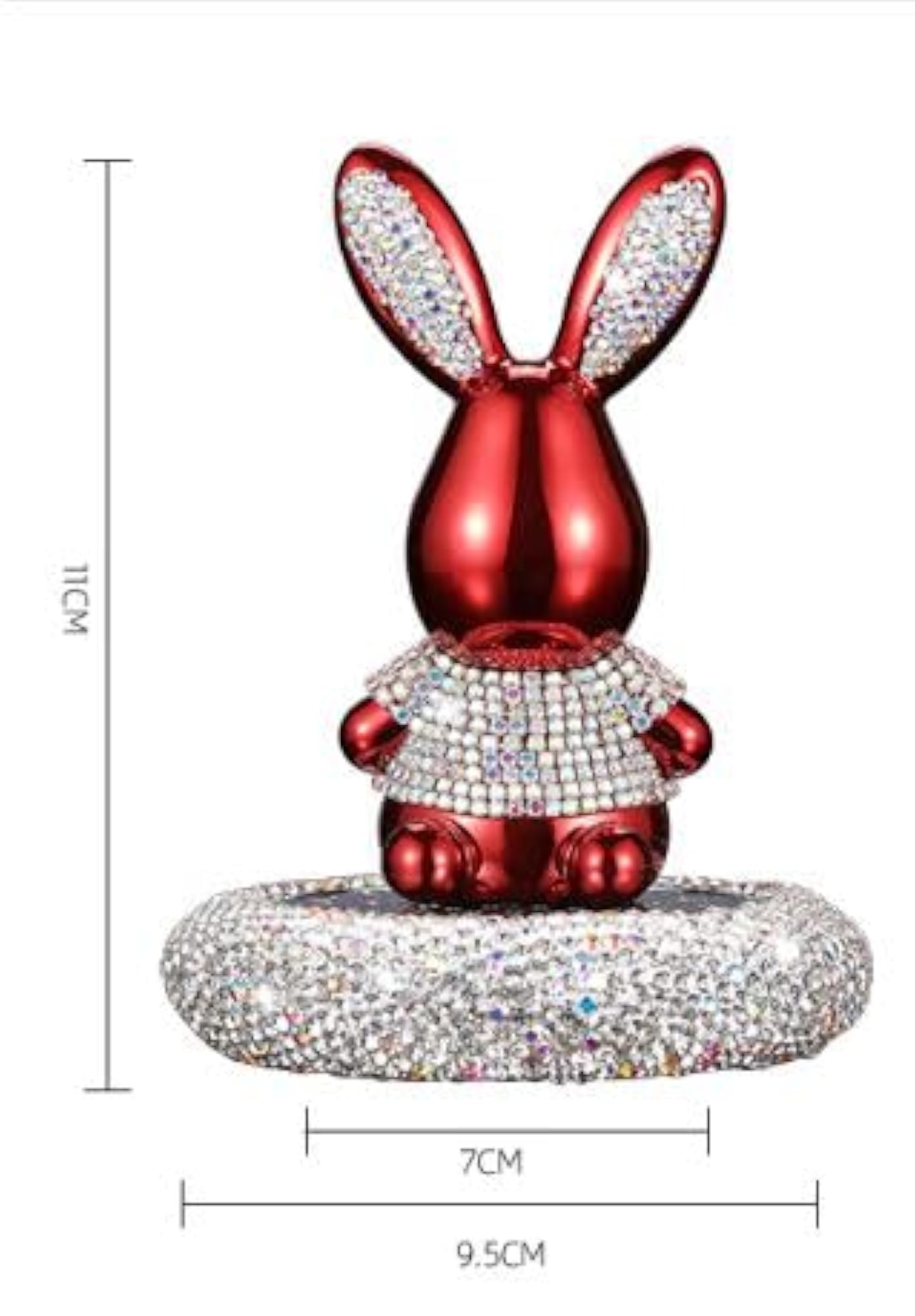 Crystal Car Interior Decoration Rabbit Doll Ornaments